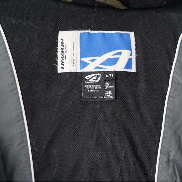 orage down jacket Green WorM Hoody Men’s Size XL - Picture 9 of 11